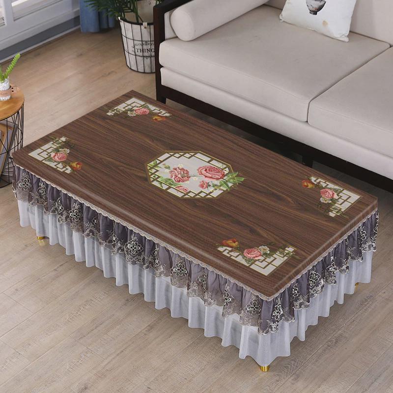 9v7t长方形茶几桌布套罩免洗防水防油新中式家用客厅防烫餐桌布茶