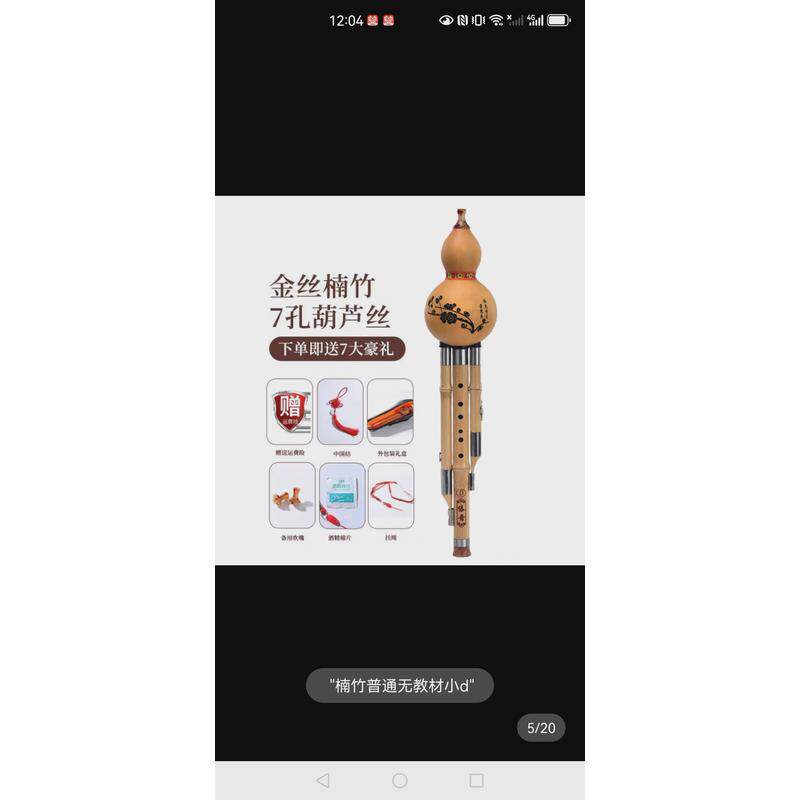 葫芦丝专业演奏乐器8孔c调紫竹楠竹七孔成人学生降bgfd傣学习音