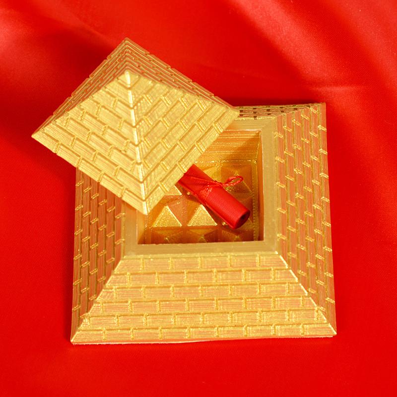 古埃及大小能量金字塔考古模型摆件首饰盒装饰树脂工艺品