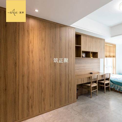 z苎1推拉门卧室整体衣柜轻奢现代顶全屋制开放步入式衣帽间