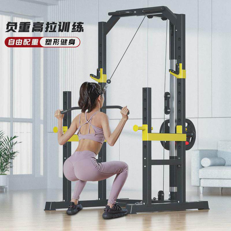 杠铃深蹲架健身器械框式龙门架健身器材多功能架卧推架综合训练器