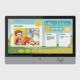 智新32寸智慧校园电子班牌幼儿园壁挂人脸识别考勤安卓触控一体机