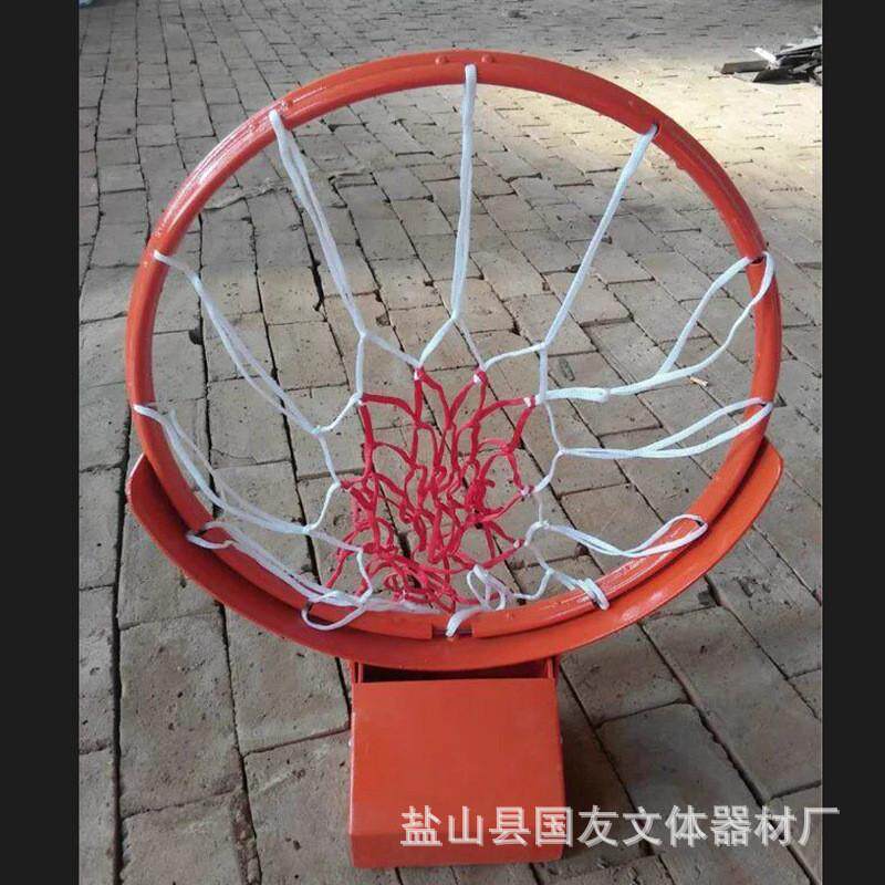 户外标准篮球框三弹簧实心篮球框篮圈室外成人壁挂式篮球架扣篮筐