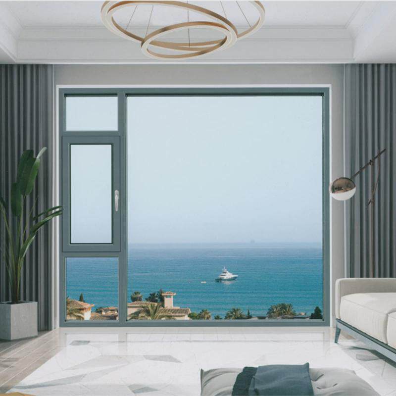断桥铝门窗封阳台铝合金窗户落地推拉窗别墅阳台隔音系统门窗定制