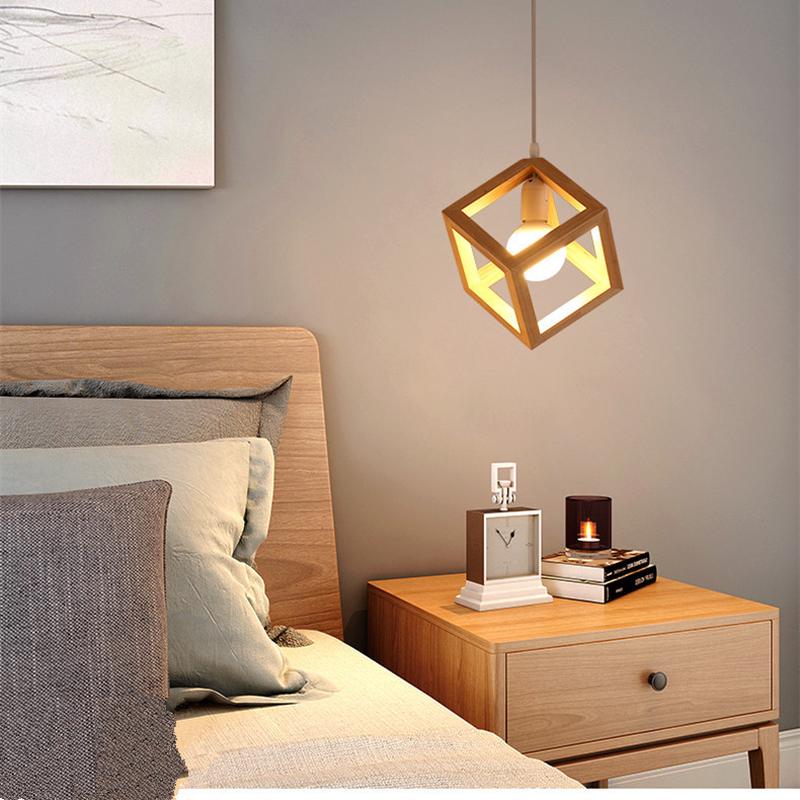 简约北欧个性创意乡村餐厅吧台走廊楼梯书房吊灯实木餐三头d5122