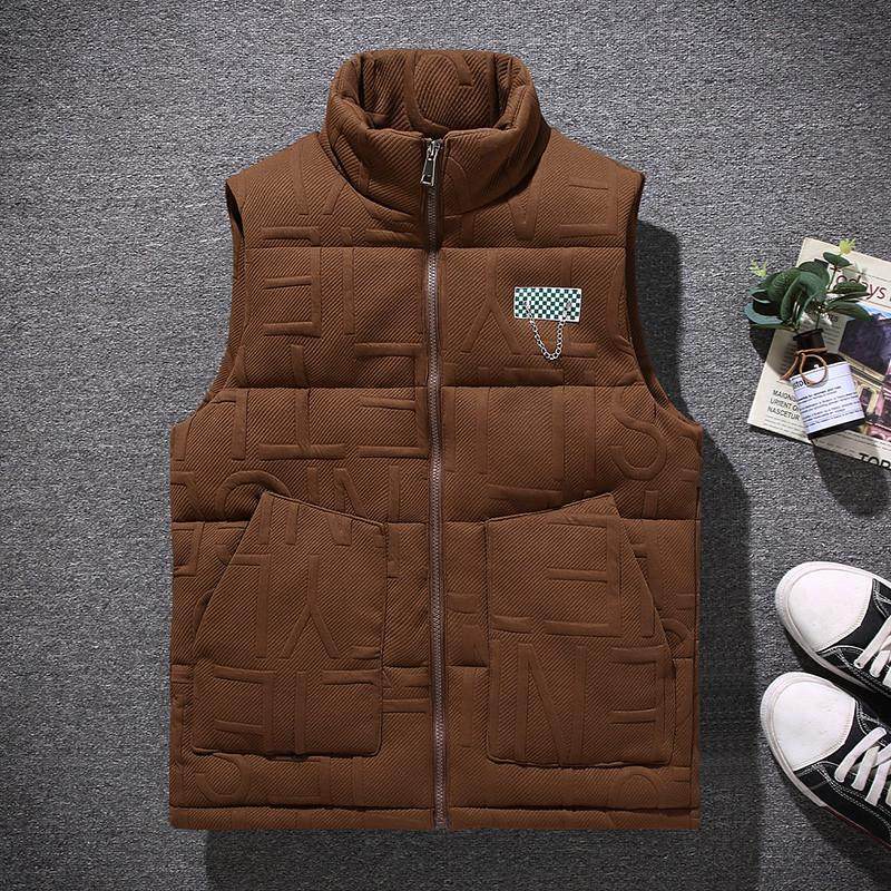 棉马甲男秋冬季2023新款保暖坎肩羽绒棉情侣无袖时尚,男装,常规马甲,淘宝优惠券,粉丝福利购,淘宝优惠卷