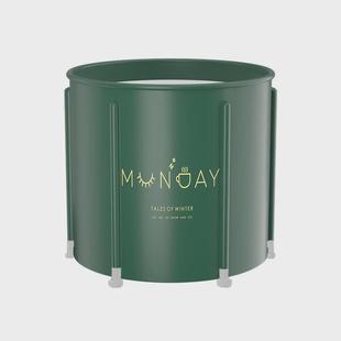 布艺充气泡澡桶儿童成人洗澡桶六层夹棉浴桶家用加厚免折叠沐浴桶