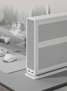 分形工艺机箱Ridge迷你透气型黑色立卧小巧mini白色nas电脑台式机