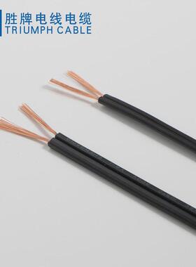 胜牌东莞电源线spt-118a2芯41/.160as黑色双并扁平电线