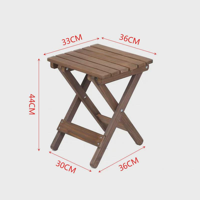 阳台桌实木方炕桌黑色免安装可折叠简易小餐桌庭院茶几小桌组合