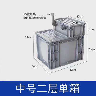 鱼缸底滤滤整套流缸下过过滤系统滴流盒水族箱改底滤槽系统底滤鱼