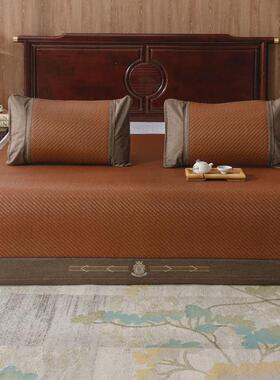 71tx加厚藤席手工编织空调可水洗1.8米1.5m夏天折叠凉席软床席子