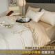 高级感120支长绒棉四件套纯棉床单被套轻奢床笠款 宿舍床品三件套4