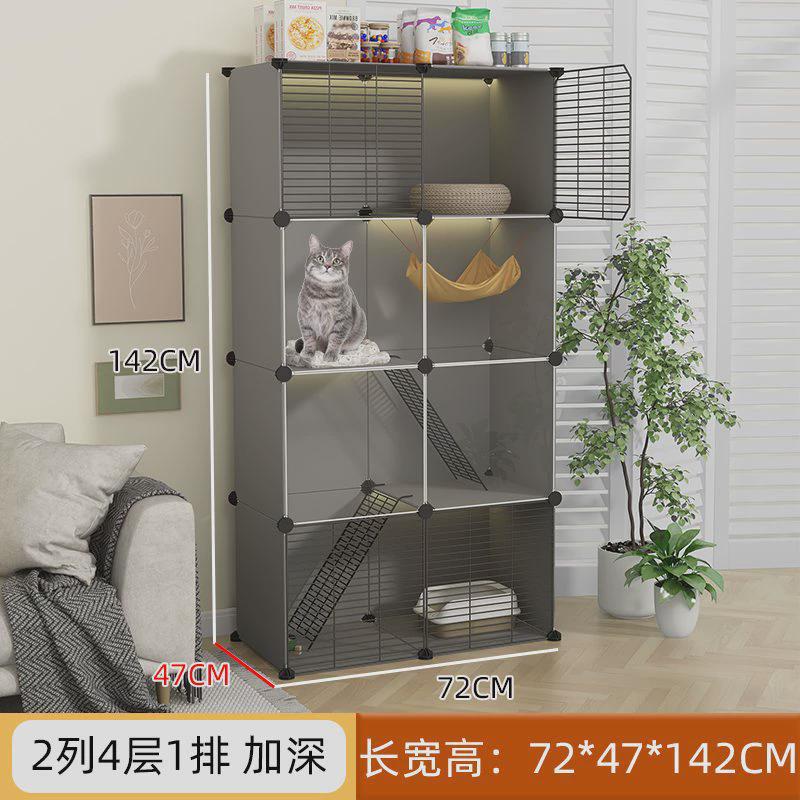 家用室内大猫笼柜豪华别墅猫咪笼超大空间成年猫幼猫自由组装猫窝