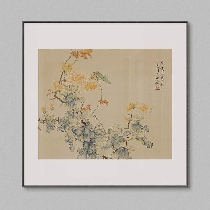 新中式入户玄关装饰画书房花鸟图多联国画轻奢高级感背景墙挂画,家居饰品,现代装饰画,淘宝优惠券,粉丝福利购,淘宝优惠卷