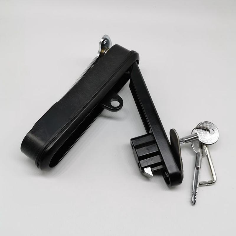 ms8012z-1-1黑色平面开关，电柜门锁，锁控制箱机柜工业柜门锁