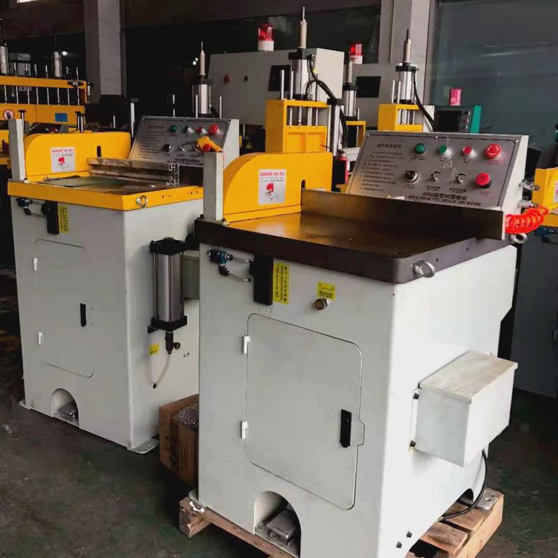 热销小型半自动切铝机气动铝切机铝合金门窗型材切管機45度铝切机