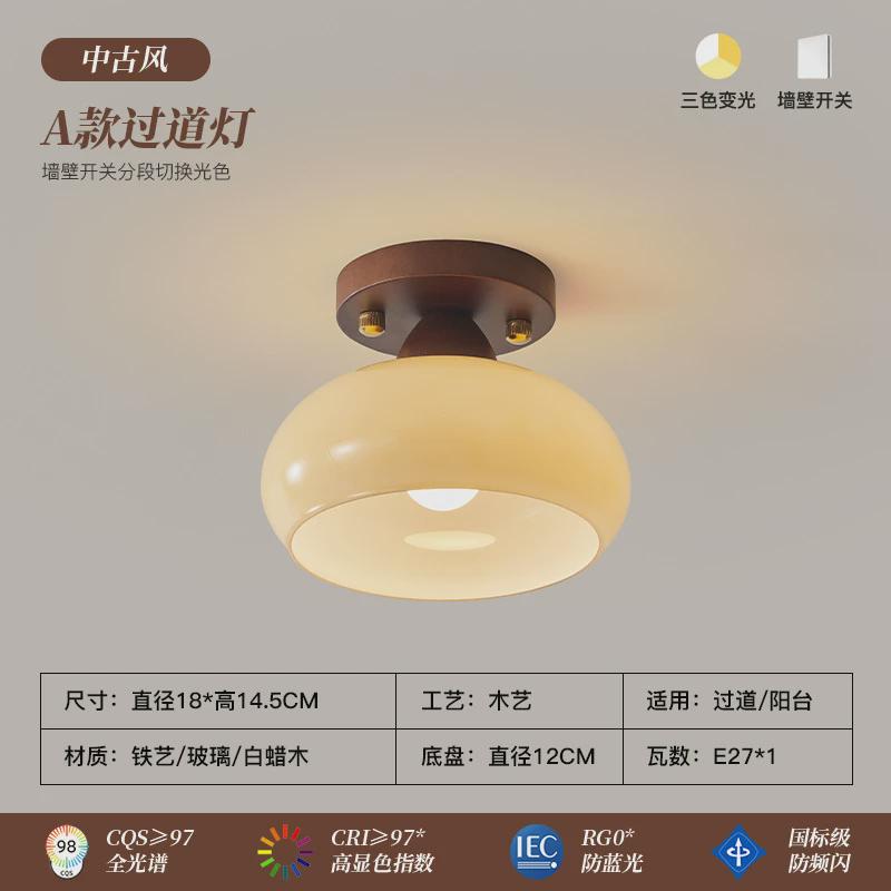 法式壁灯床头小吊灯美式过道吸顶灯复古中古玄关南洋风壁灯灯具