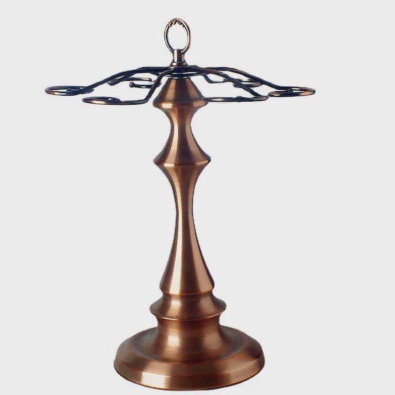 欧式高端红酒杯架倒挂悬挂创意铁艺吊杯架摆件家居餐厅高脚杯架