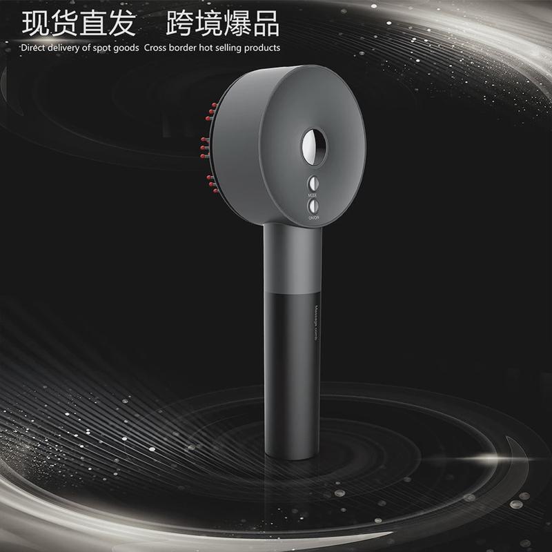 电动按摩梳头皮按摩器仪理疗红光梳生发梳导液梳头皮按摩梳梳