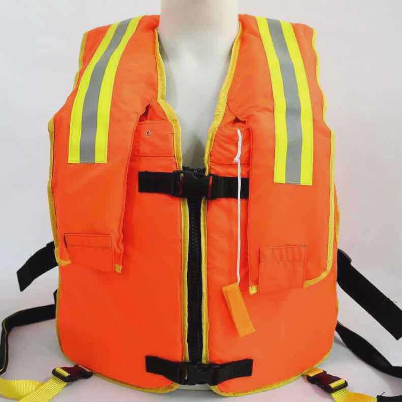 厂家直发复合式消防充气全自动救生衣手动围勃式气胀救生衣合格