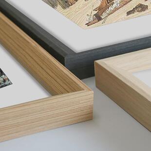 i9ek字画装裱表画框宣纸国画书法任意尺寸边框空白外框架挂墙实木