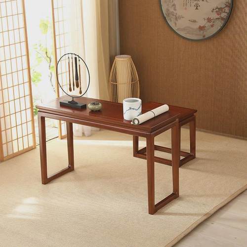 z苎1实木古琴桌凳桌鸣琴共琴凳专用简约古筝国学桌新中式榆木书法