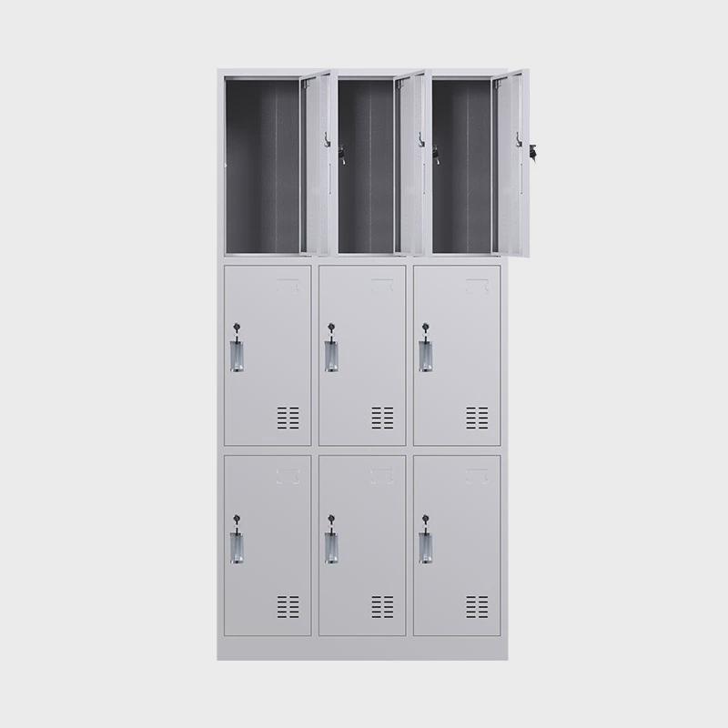 钢制多门学校带锁换衣柜子更衣柜存包柜铁皮员工宿舍储物柜定制款