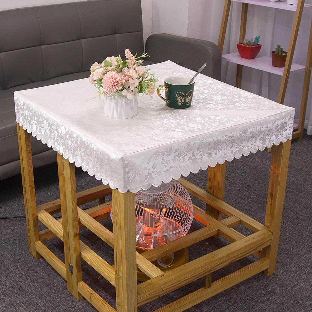 烤火桌罩电炉罩正方形防水防油防烫免息桌布皮罩长方形茶几布罩