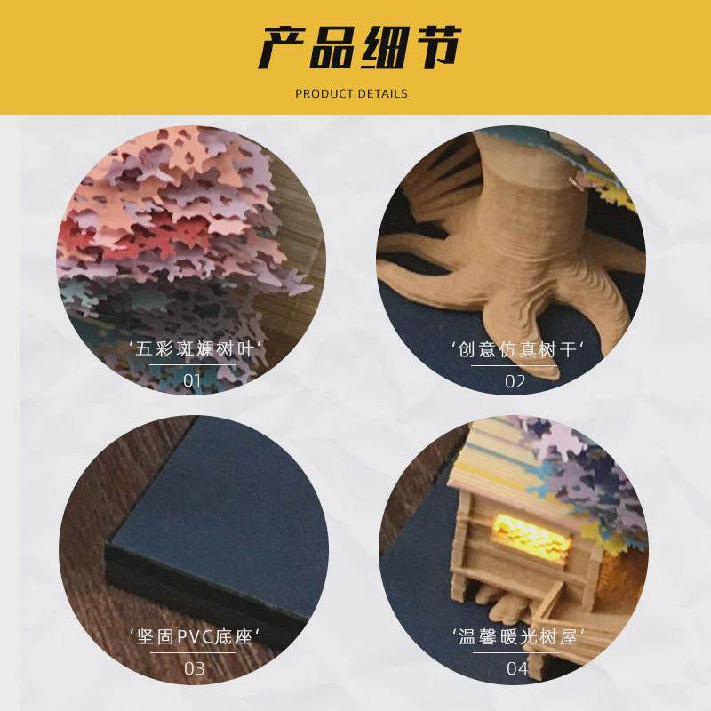 3d立体建筑纸雕模型便签纸便利贴艺术网红树屋创意3d立体便签本,文具电教/文化用品/商务用品,便签本/便条纸/N次贴,淘宝优惠券,粉丝福利购,淘宝优惠卷