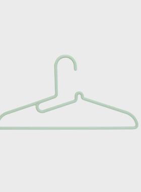 9wor20个塑料护领衣架衣挂晾衣架无痕家用衣撑卧室子衣柜衣服架晒