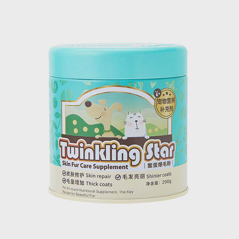 twinklingstar鳖蛋爆毛粉100g200g狗狗憋泰迪美毛猫咪蛋粉卵磷脂
