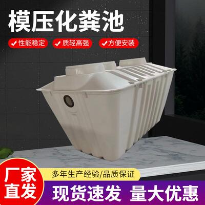山东旱厕模压化粪池三格式新农村改造净化池北京模压玻璃钢化粪池