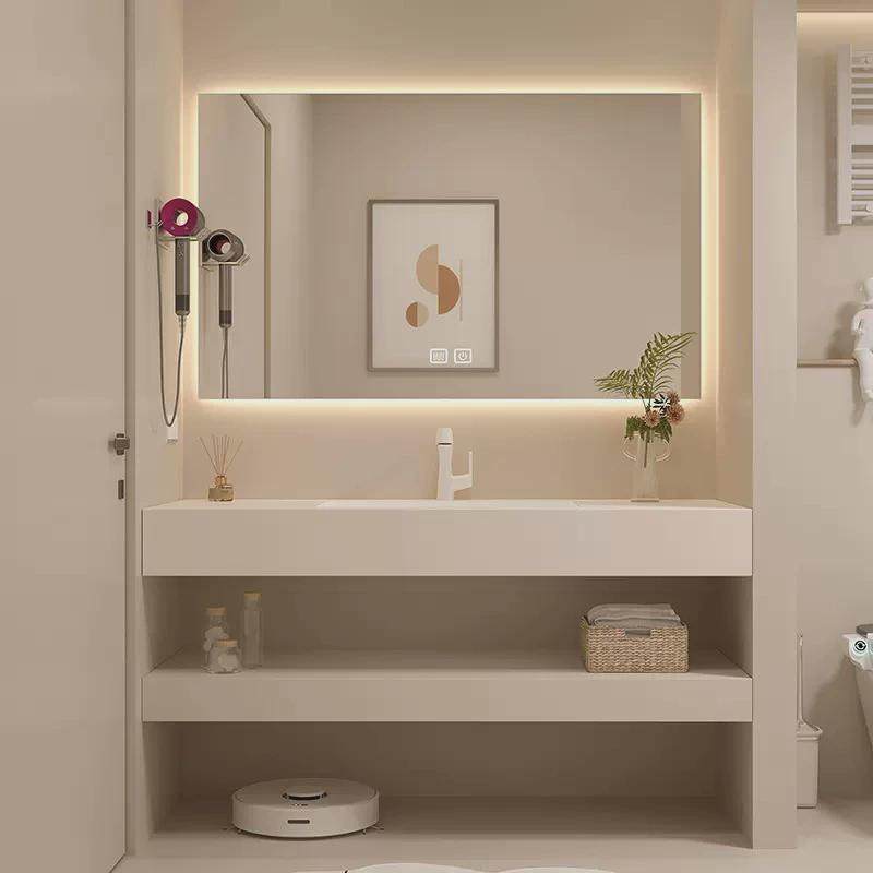 岩板无缝一体盆浴室柜酒店工程公寓卫生间洗手台阳台洗漱盆,家装主材,浴室柜组合,淘宝优惠券,粉丝福利购,淘宝优惠卷