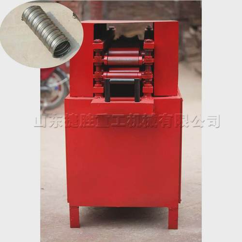 预应力桥梁扁管机立式波纹管施工扁管机小型圆形波纹管扁管机