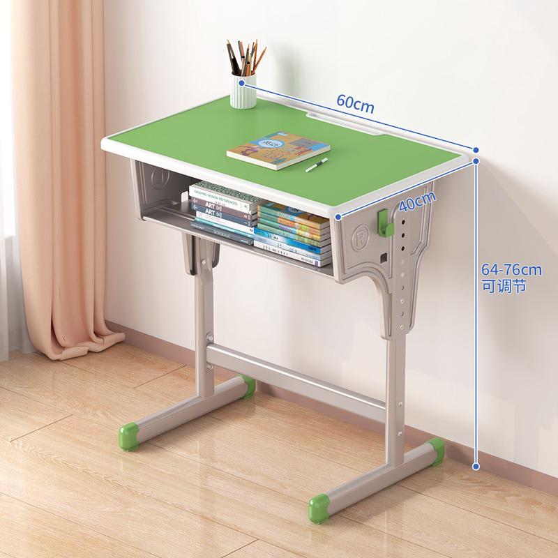 热销单人学校课桌可升降简约中小学生学习桌教室辅导班儿童书桌家