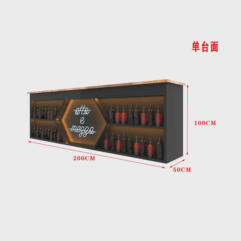 酒吧餐店铺小型餐厅铁艺转角柜台音乐吧台收银台吧清吧前台接待台