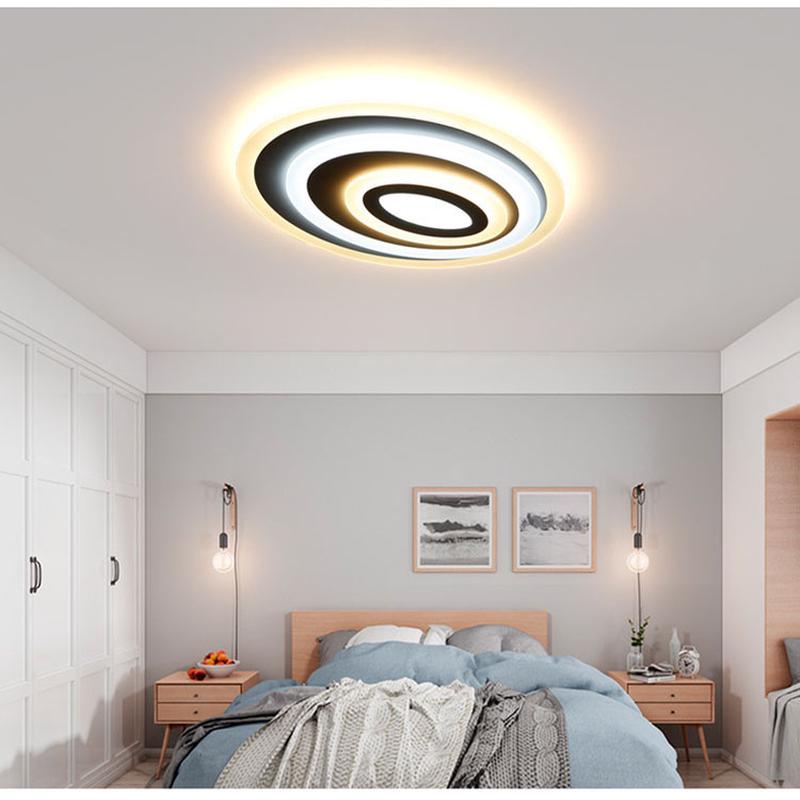 客厅灯亚克力卧室吸顶灯led儿童灯大厅灯艺术灯多层椭圆型吸顶灯