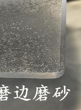 OEd软玻璃透明加厚5mm餐桌垫磨砂防烫防水pvc圆桌布磨边水晶板茶