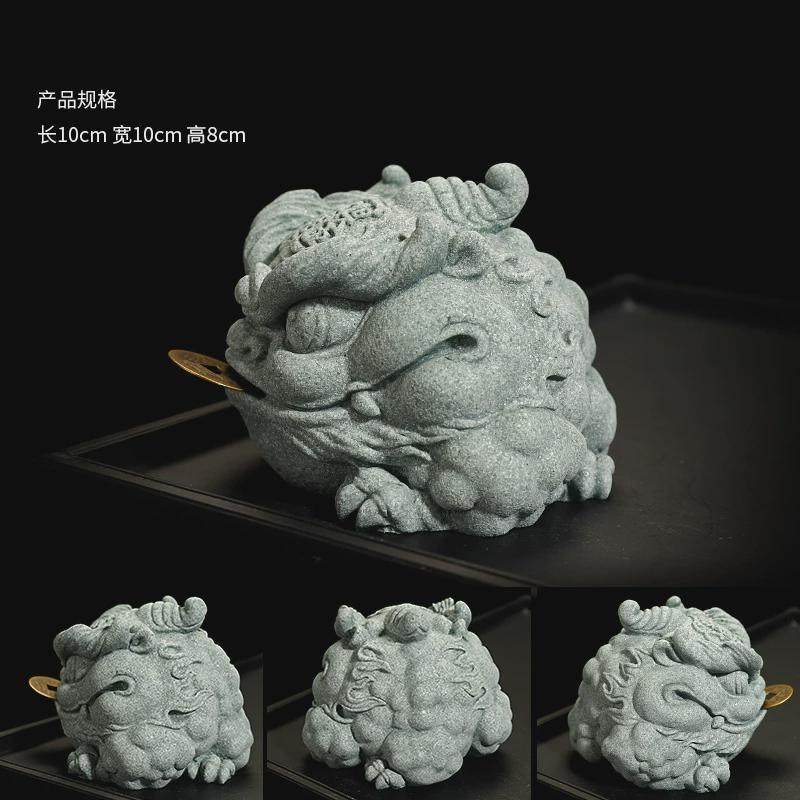 茶宠砂石金蟾桌面摆件国潮创意精品青鱼缸造景新中式家居装饰摆设,家居饰品,装饰摆件,淘宝优惠券,粉丝福利购,淘宝优惠卷