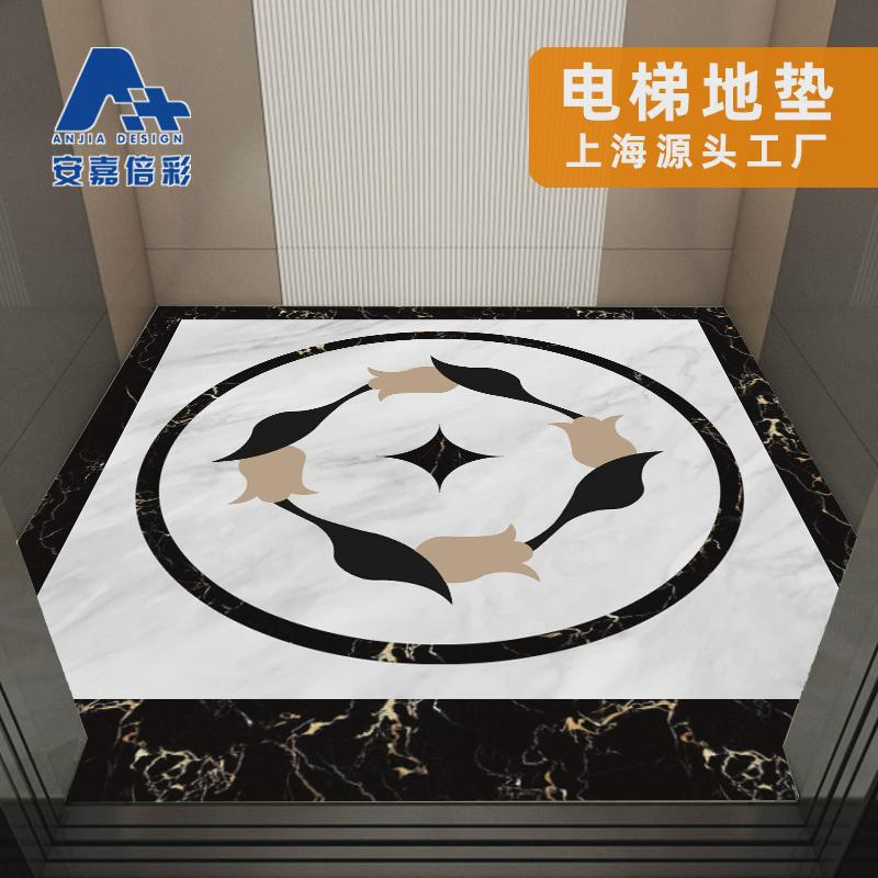 电梯轿厢耐磨专用pvc地板防滑地垫地胶垫商用图案公司logo定制