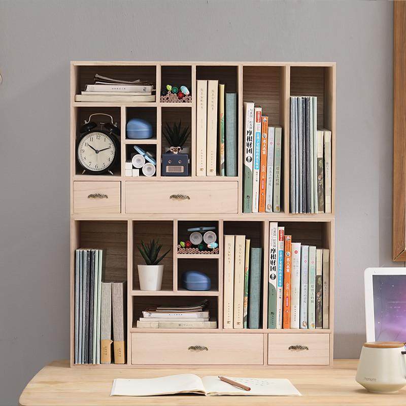 实木画笔彩铅置物架学生书架A4文件夹办公桌面收纳盒笔筒分隔格架,收纳整理,桌面收纳盒,淘宝优惠券,粉丝福利购,淘宝优惠卷