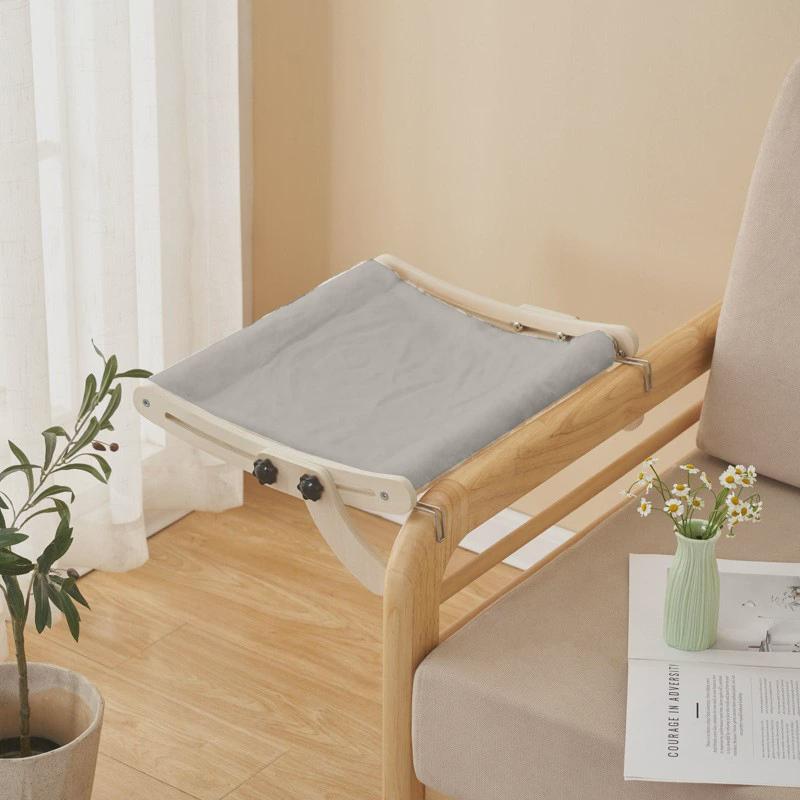 猫床猫挂床阳台窗户猫咪木质挂床悬挂猫窝床边四季通用猫吊床