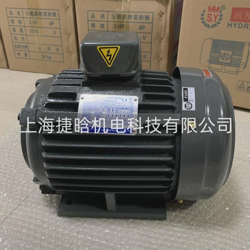 台湾s.y群策液压3.75kw-6三相异步电机c05-63b0马达油泵电机