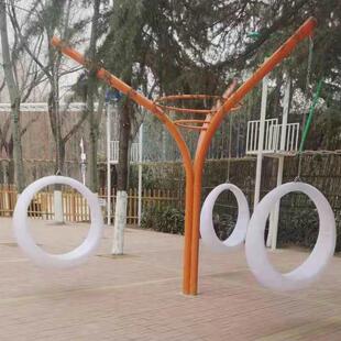 幼儿园儿童户外秋千庭院吊椅异形网红秋千架室外小区公园游乐设施