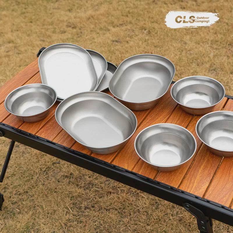 热销cls户外304不锈钢餐盘套装野营自驾游烧烤露营餐具10件套汤盆,户外/登山/野营/旅行用品,野餐炉具/焚火架,淘宝优惠券,粉丝福利购,淘宝优惠卷