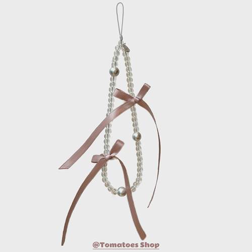 Tomatoes|原创ins芭蕾风少女感蝴蝶结手机链|相机挂绳