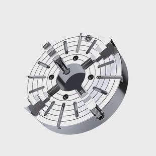 250中空卡盘手动卡盘车床四车床夹具 k72250卡盘爪单动卡盘k72