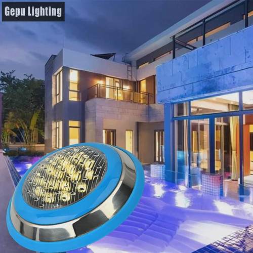 led泳池灯户外防水挂壁式水池灯低压12V24V水下灯水底壁灯