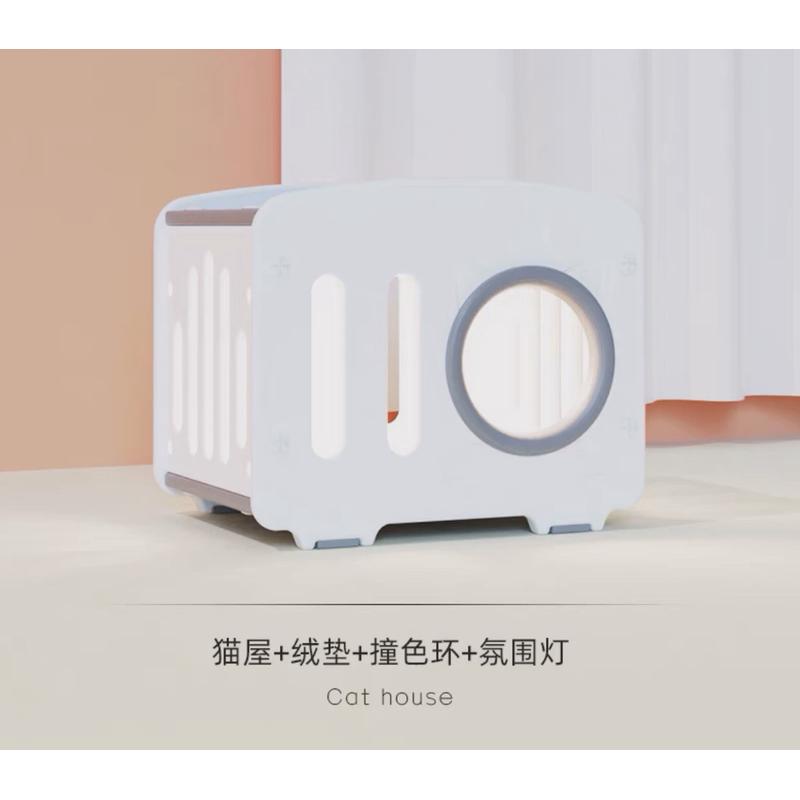 猫产房猫宠物用品猫别墅狗屋太空舱猫窝狗窝舍四季通用宠物床塑料